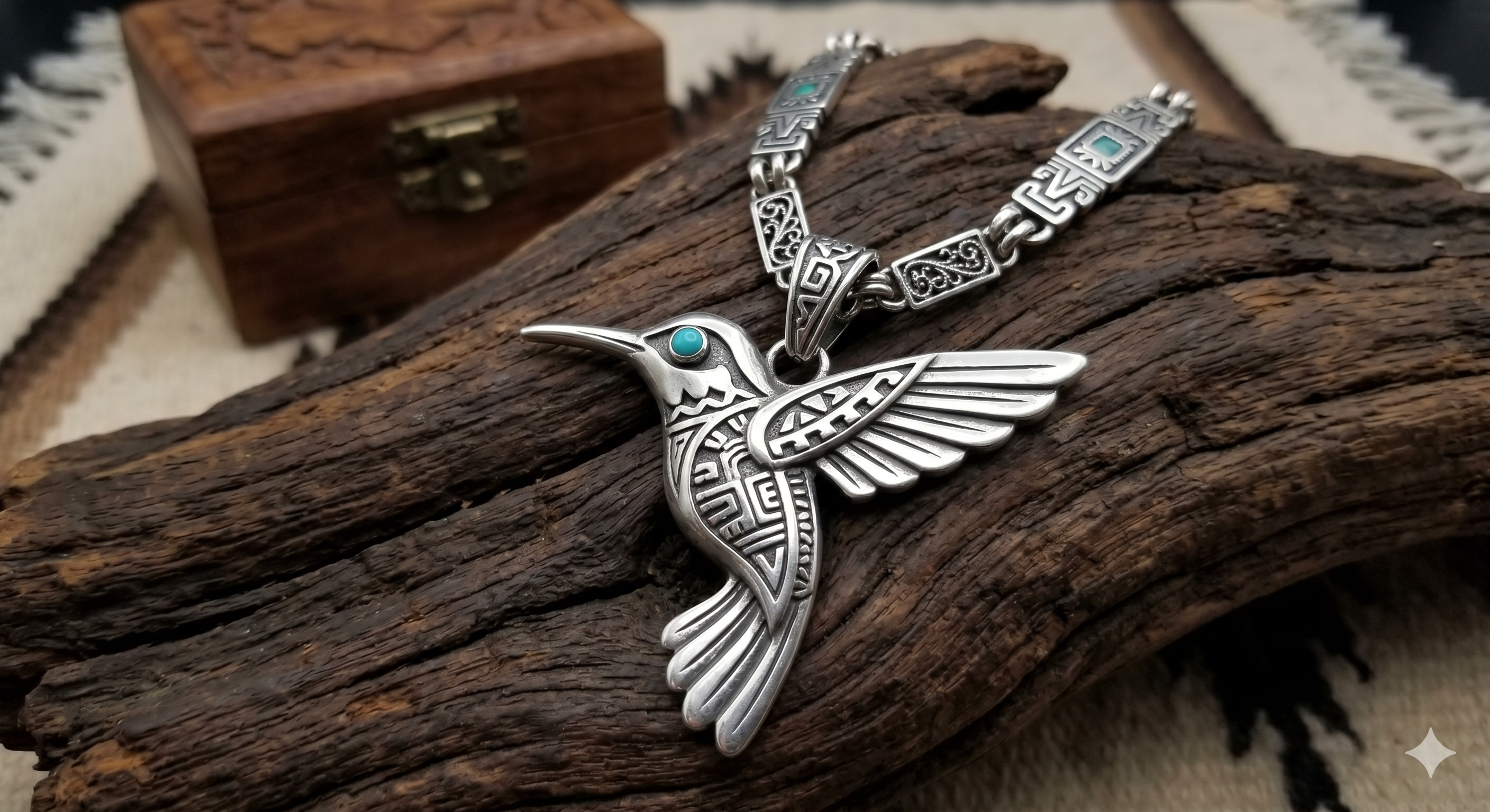 Aztec Hummingbird Necklace