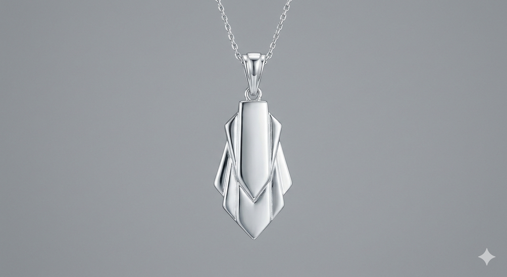 Art Deco Geometric Necklace