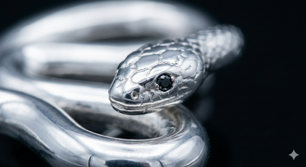 The Polished Serpent Brooch