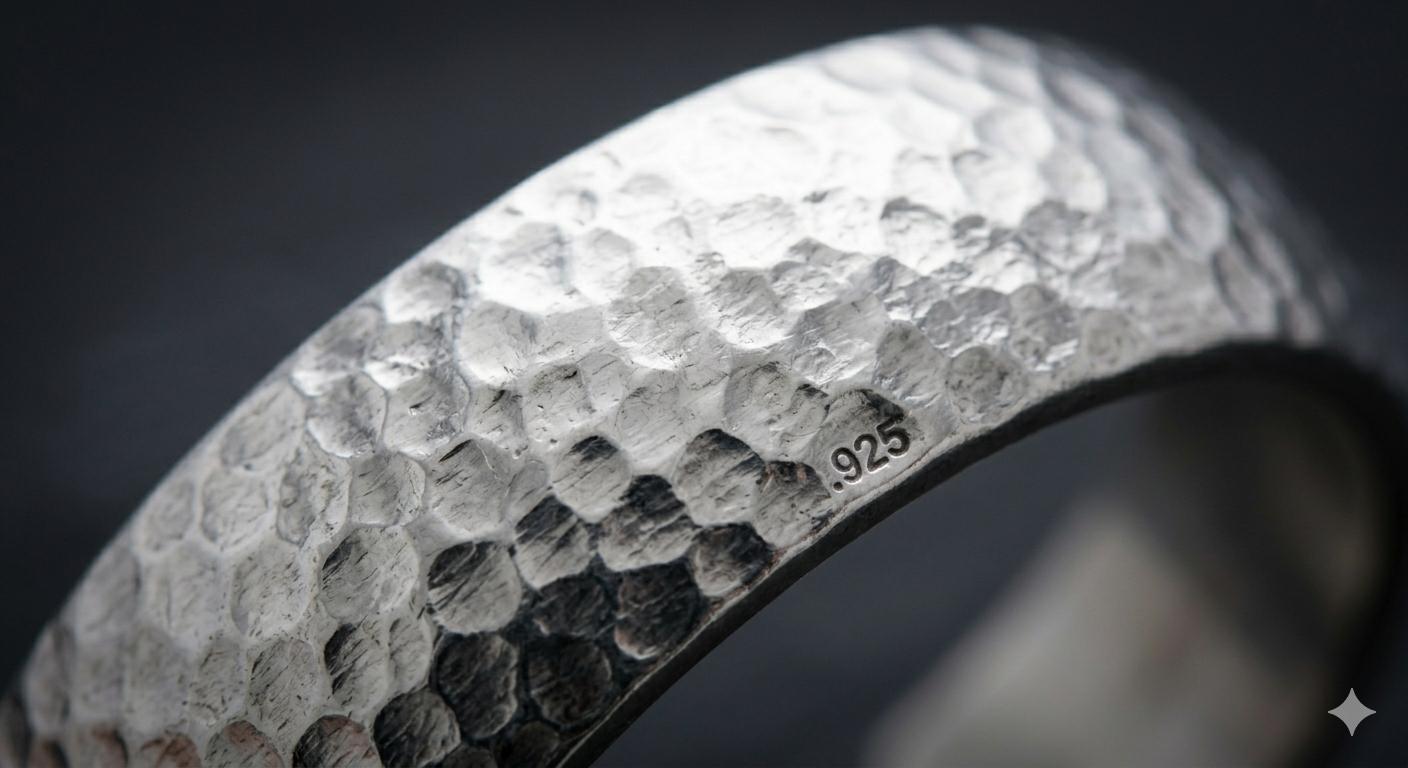 Textured Hammered Bangle
