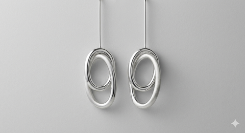 Abstract Kinetic Earrings